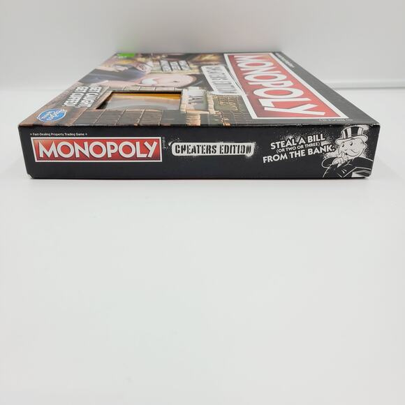 2017 Monopoly Cheaters Edition (Penguin T-Rex Cat Tokens) PRE-OWNED, COMPLETE - Picture 9 of 9